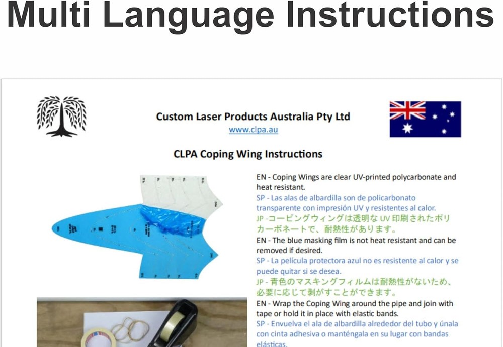 1" Coping Wing Master: Ultimate Pipefitter and Welding Tool, Precision Pipe Sadd