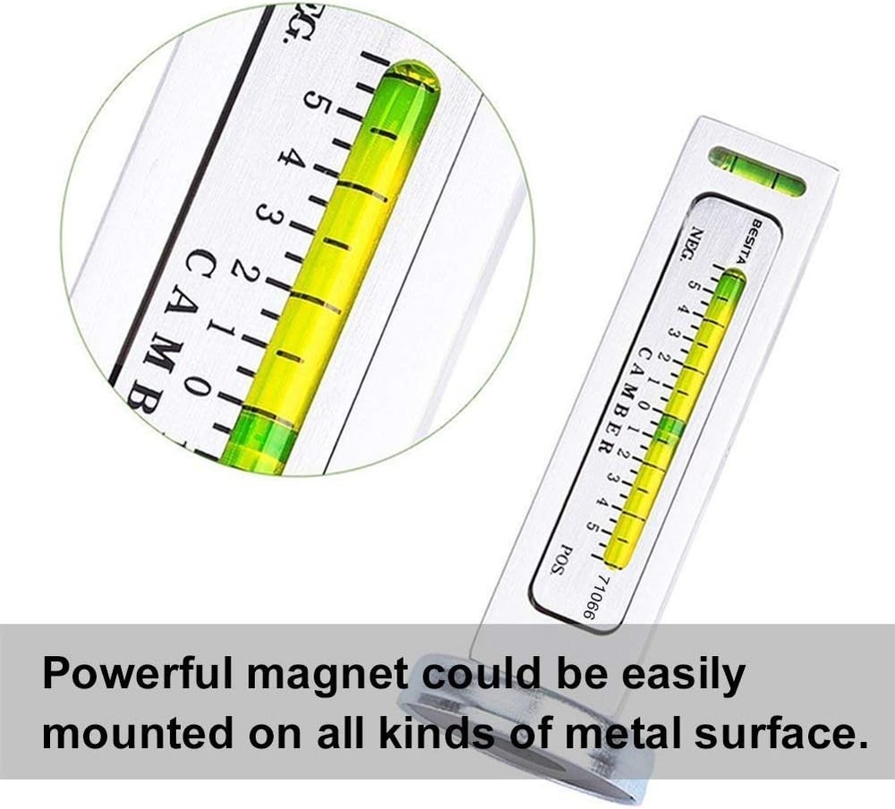 Adjustable Magnetic Camber Alignment Tool for Precision Vehicle Maintenance