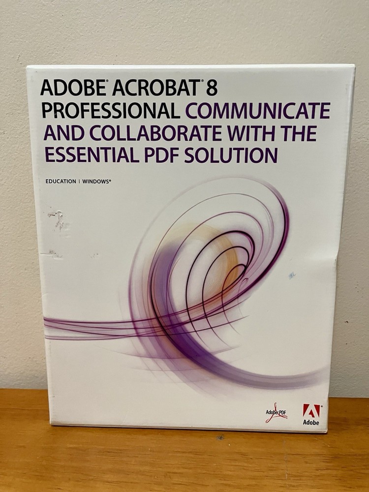 Adobe Acrobat 8 Standard software Professional 22020369 Education New open box