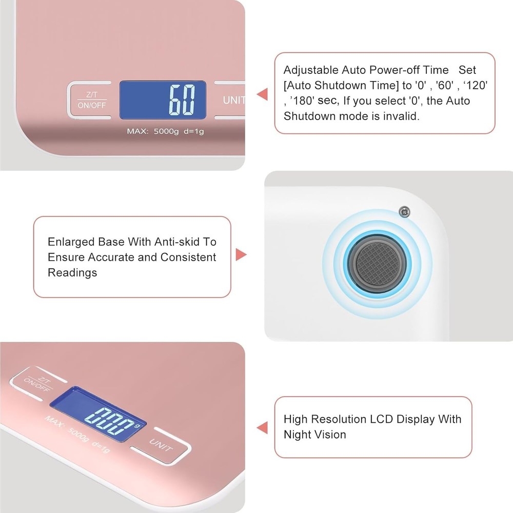 Digital Shipping Scale,Stainless Steel Panel, Accurate Portable Postal Scale ...