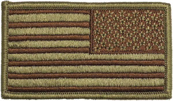USAF US Reverse Spice Brown OCP/Multicam Flag Patch