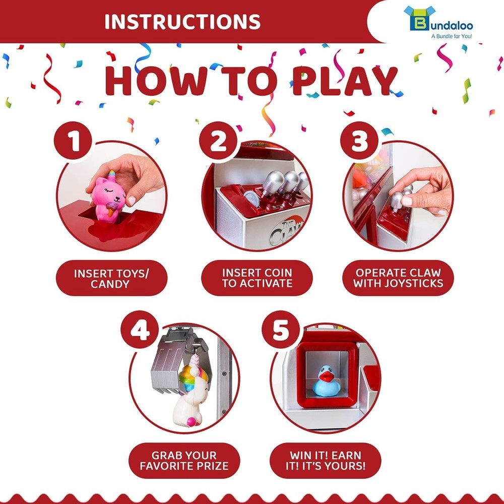 Interactive Toy Claw Machine - Educational Fine Motor Skills