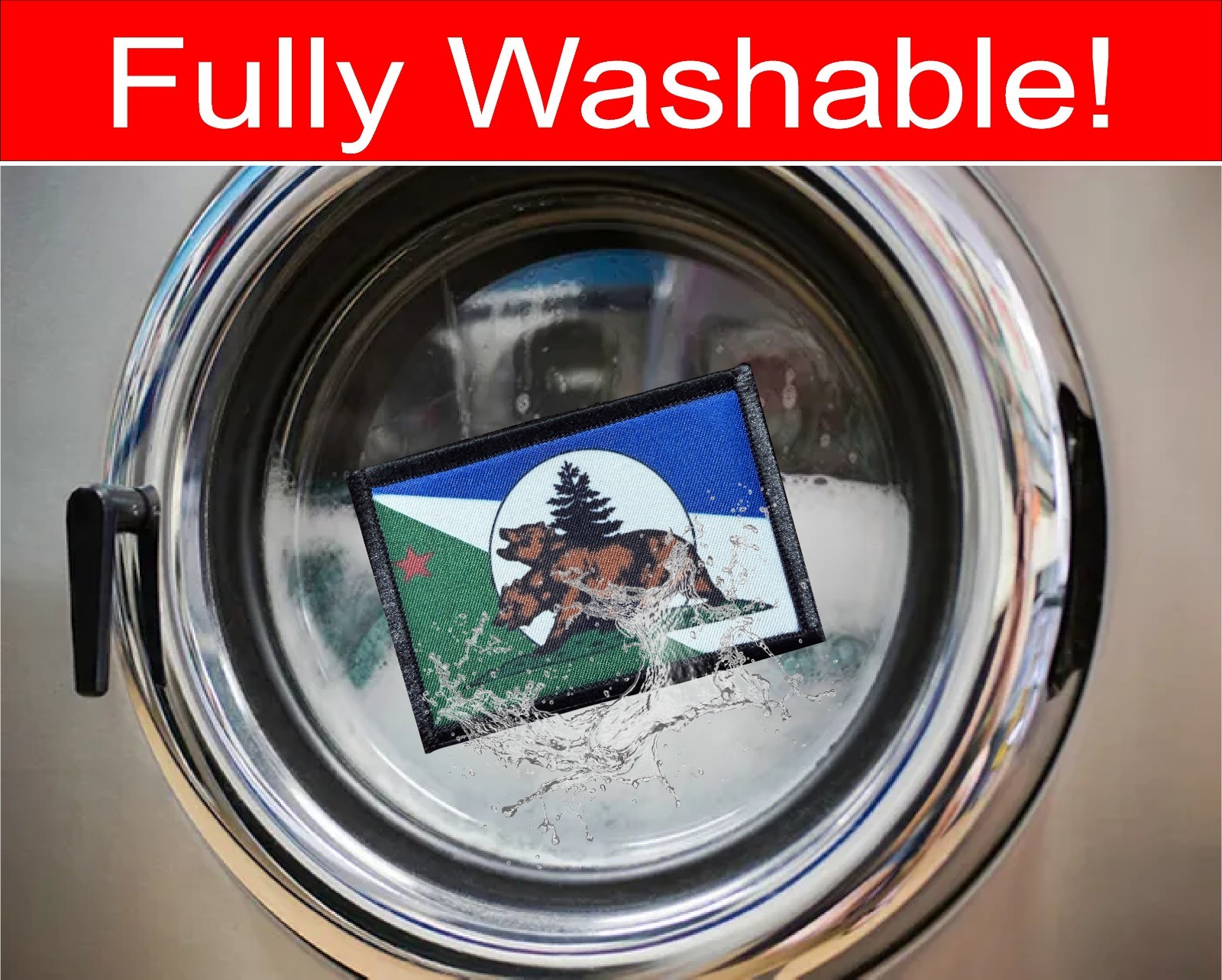 Cascadian Rifles NCR Flag Morale Patch Tactical New California Republic