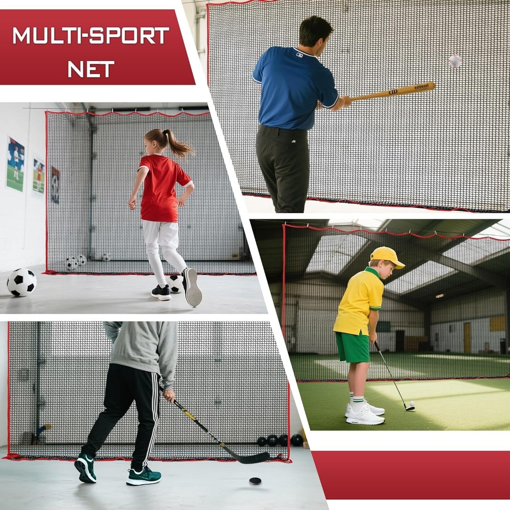 Durable 10ft x 10ft Golf and Multi-Sport Practice Net - Safe Backyard Training