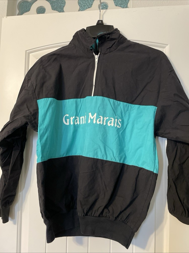 Grand Marais Vintage Jacket Mens Medium Black Mint  Pullover