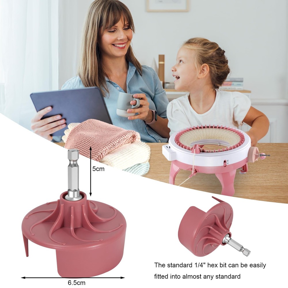 Knitting Machine Adapter, Quick Knit Replaceable Crochet Machine Adapter with...