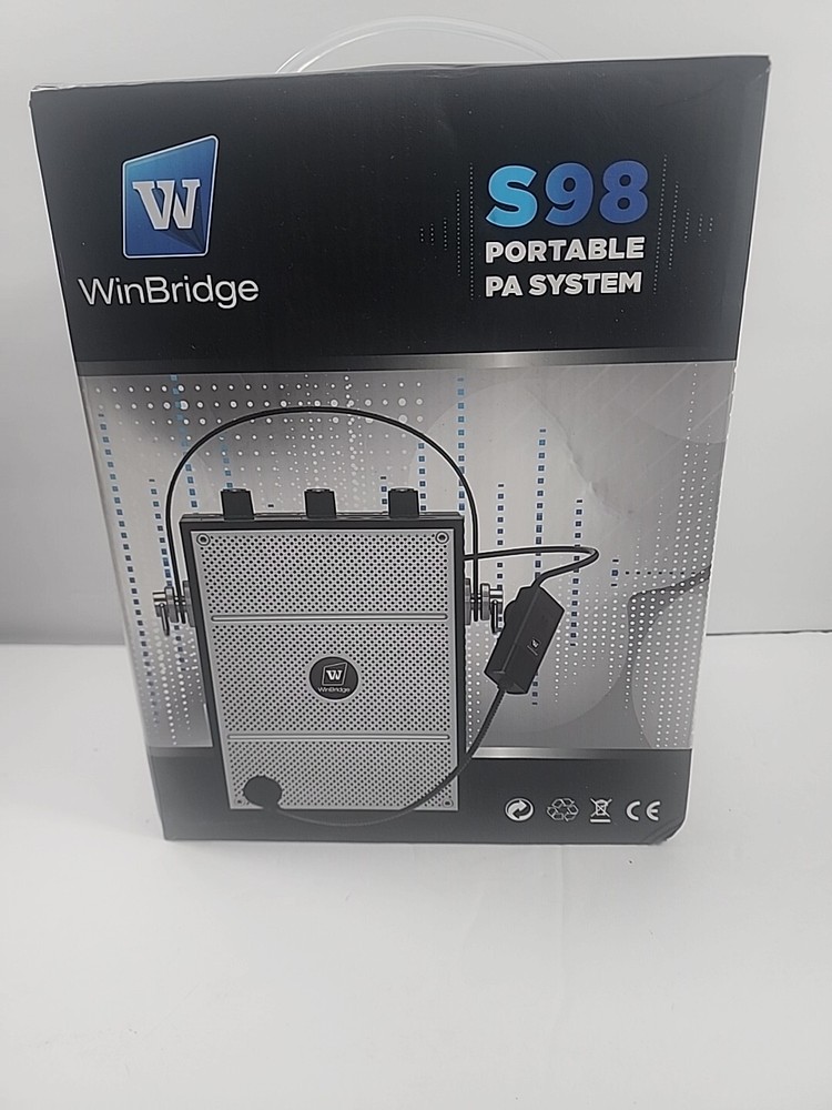 WinBridge S98 Wireless Voice Amplifier Portable Bluetooth 5.3 PA System