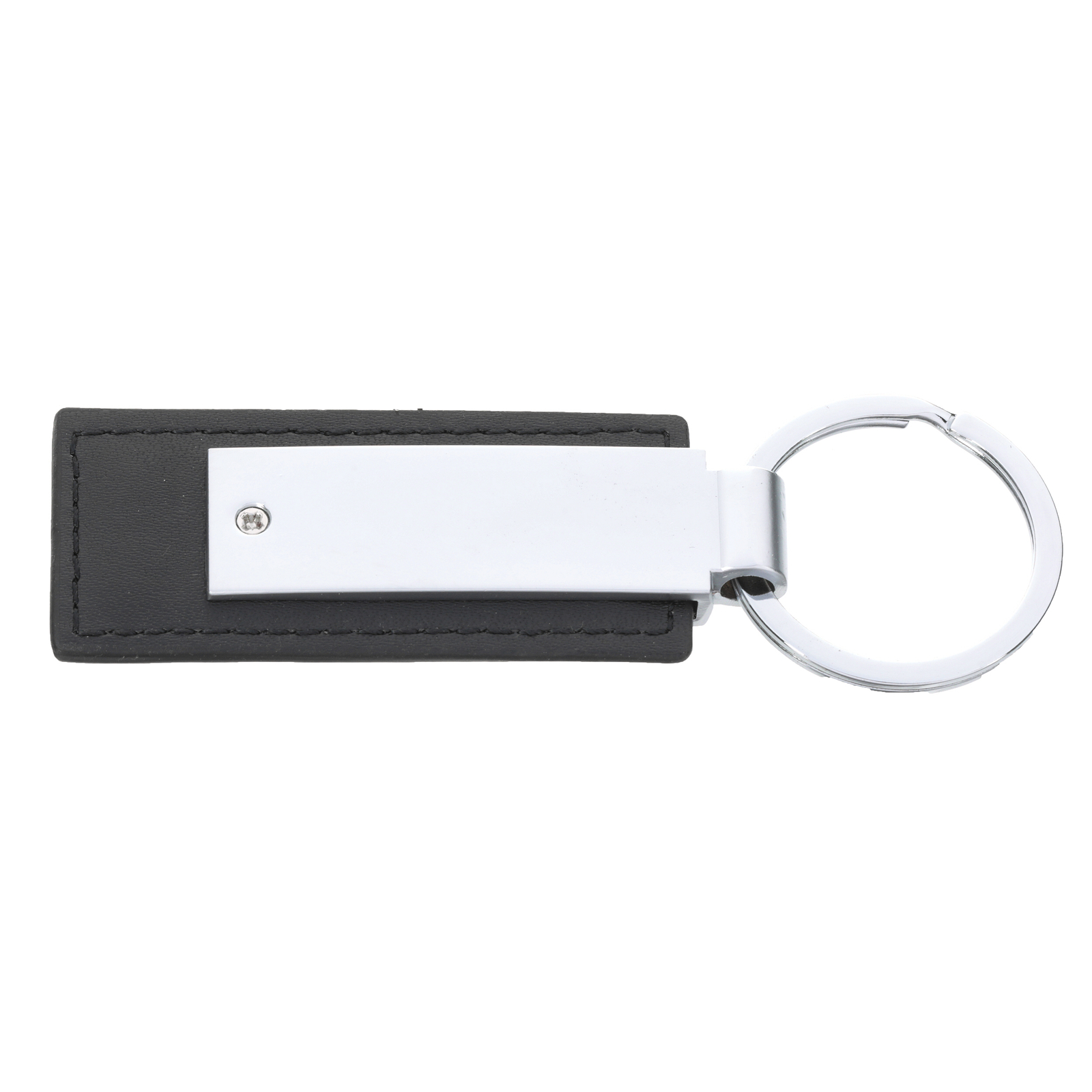 OEM NEW Hyundai Genesis Key Chain Black Leather & Silver With Logo 00402-22523