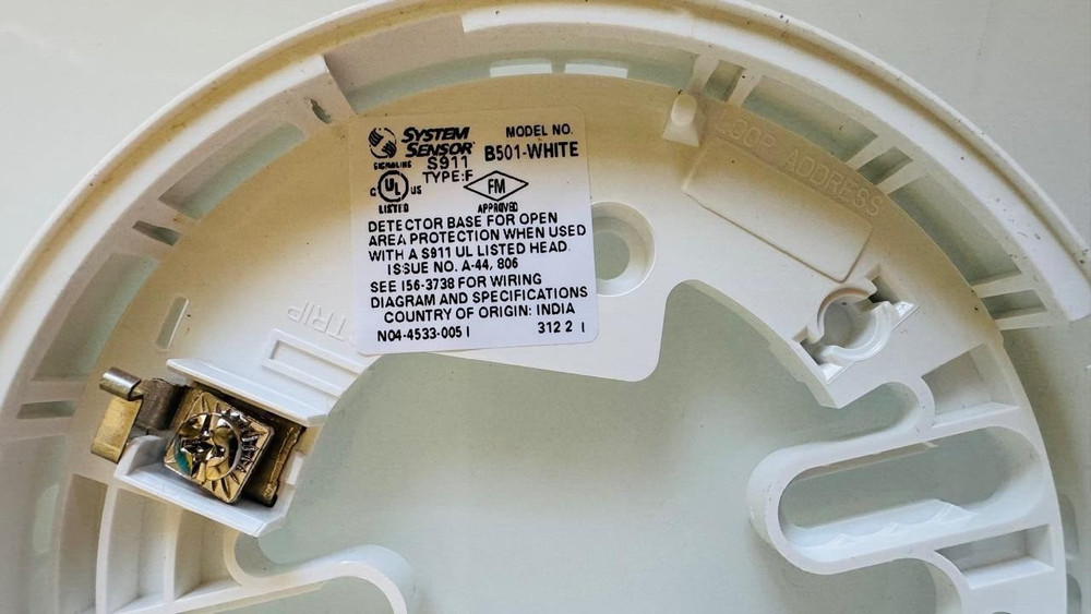 System Sensor B501-WHITE Detector Base B501