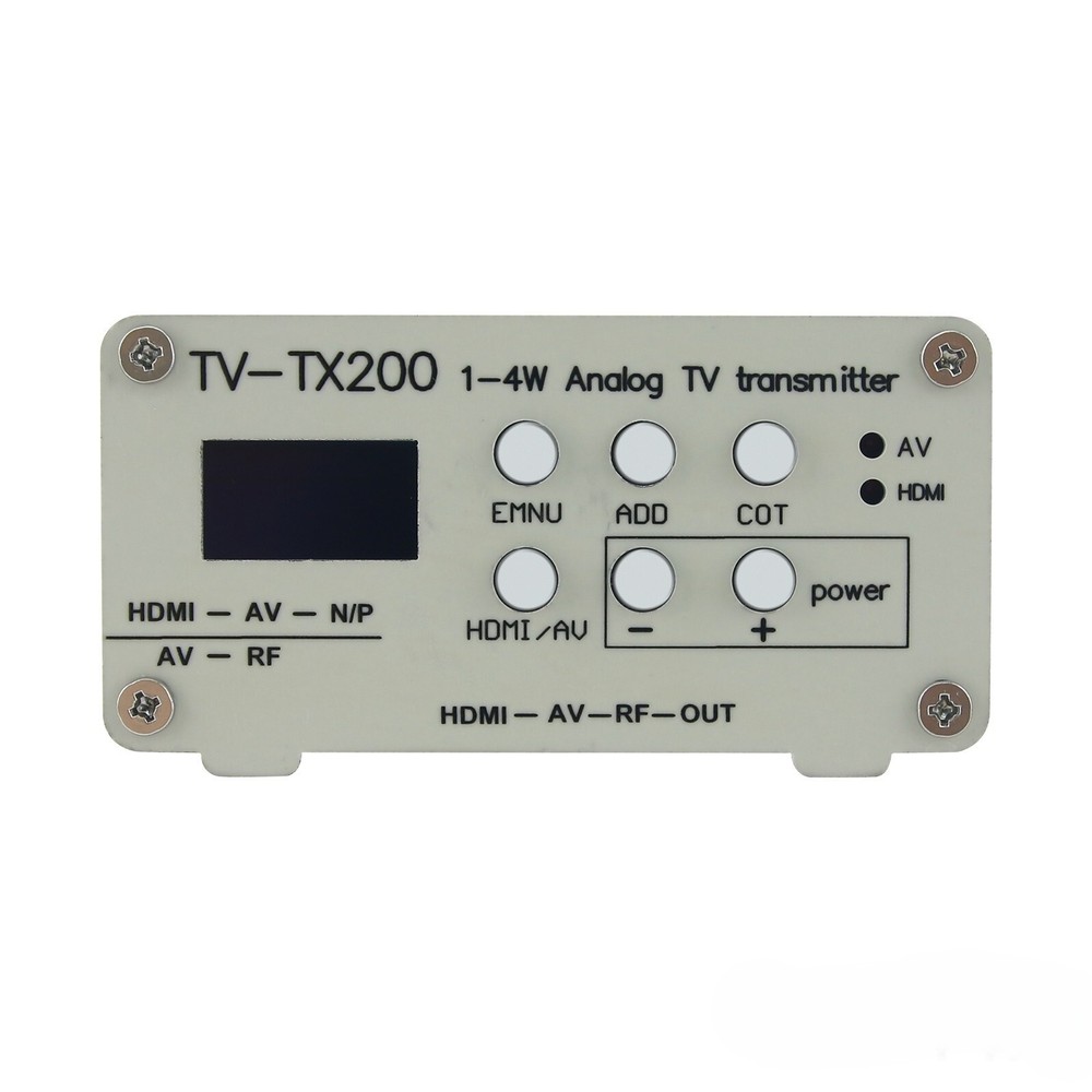 TV-TX200 VHF/UHF Analog TV Transmitter HD/AV Input Analog Signal Transmitter