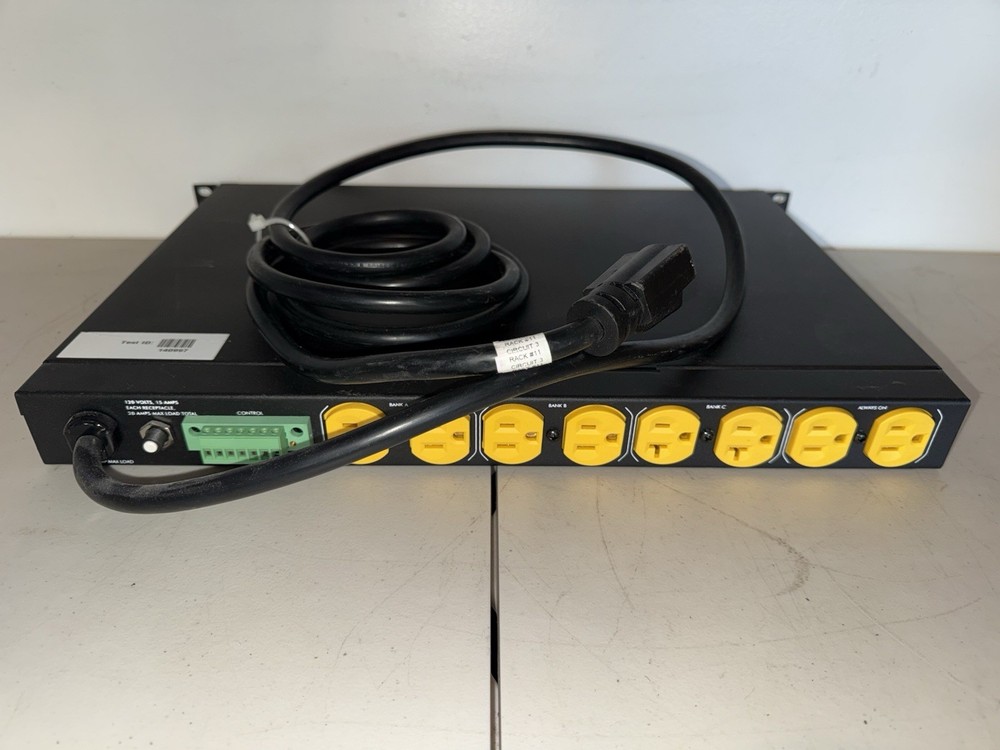 SurgeX SEQ-1U Programmable Sequencer Surge Eliminator 120V/20A Remote Key Lock