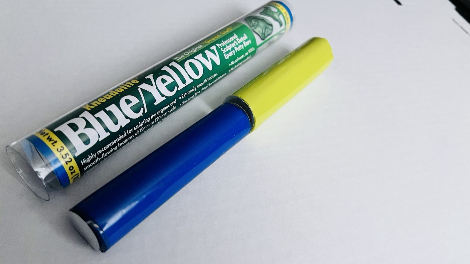"Green Stuff" Blue/Yellow Epoxy Putty Stick 7" By Polymeric Systems