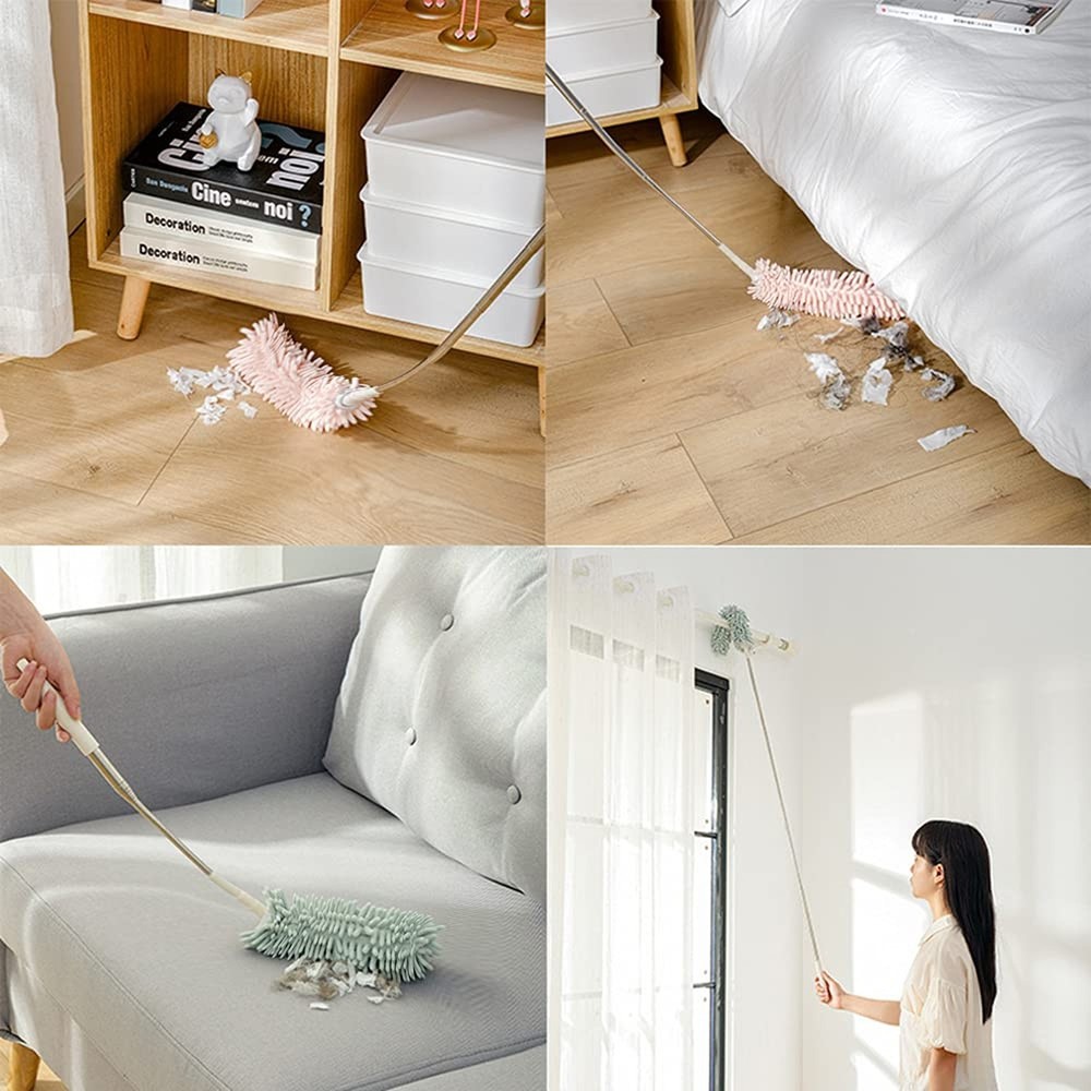 3Pcs Microfiber Duster , Dusters for Cleaning Office, Car, Computer, Air Cond...