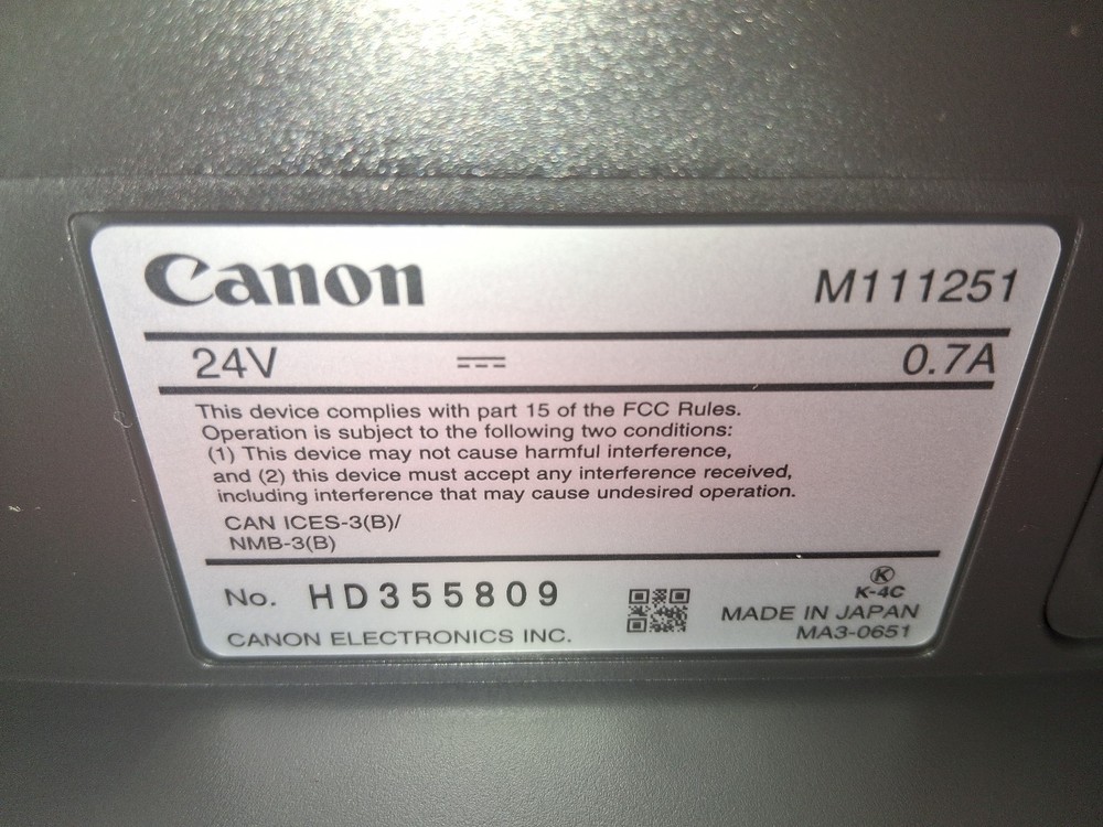 Cannon DR-C240 IMAGE FORMULA DOCUMENT SCANNER BRAND NEW