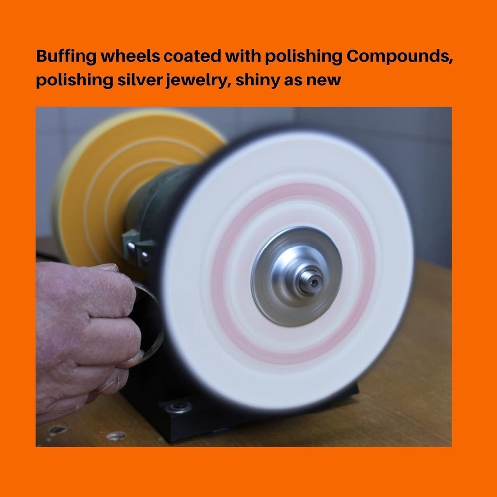 Cotton Buffing Wheel Kit - Bench Grinder Accessories