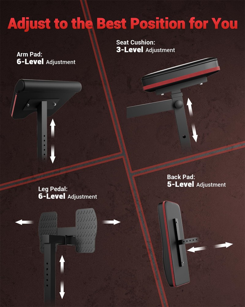 🔴150 Lbs Home Gym Machine Multifunctional Workout Equipment with Weight Stack