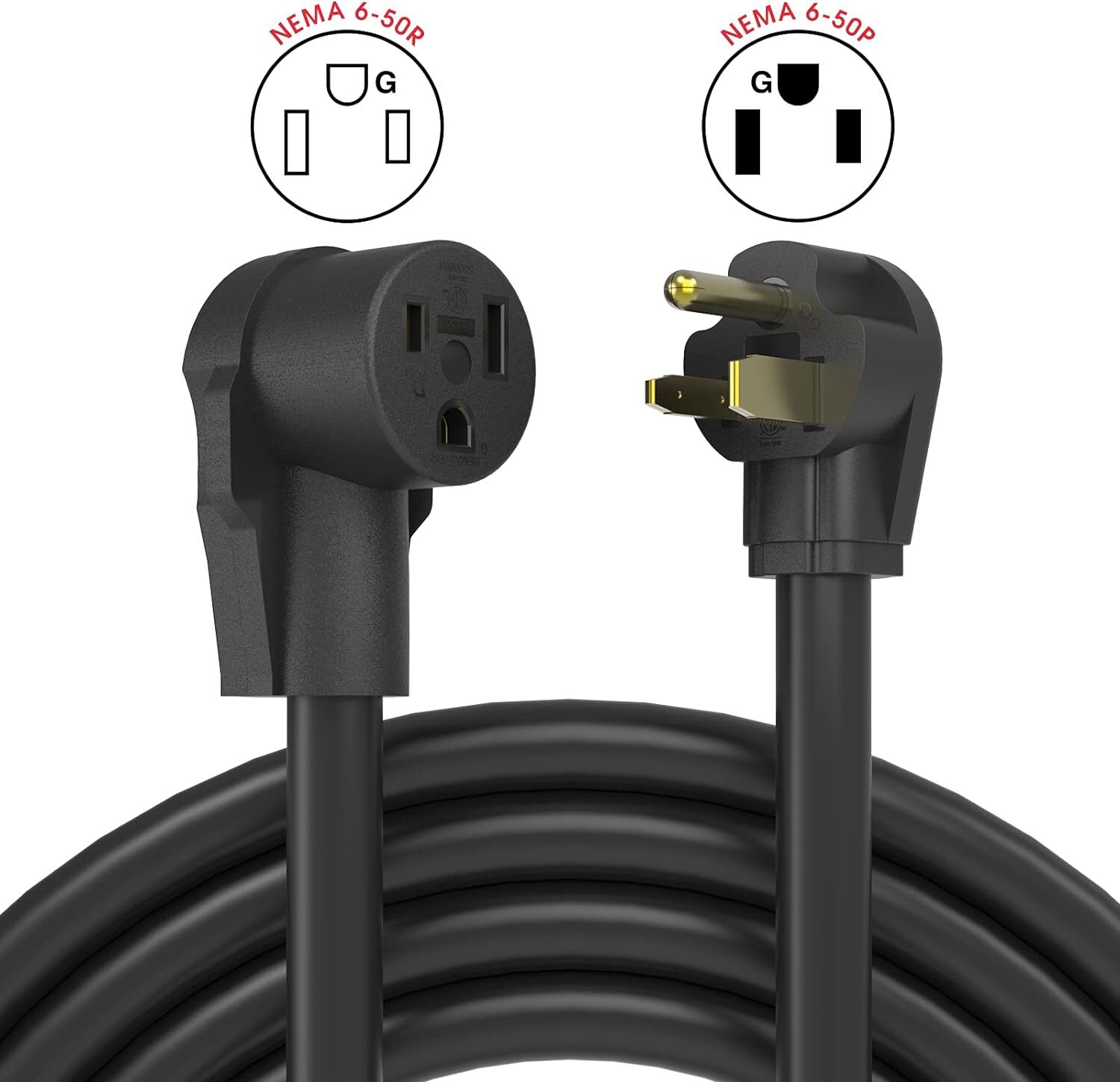 40ft 220 Volt Welder Extension Cord 8 AWG Power Extension for Welding Machines