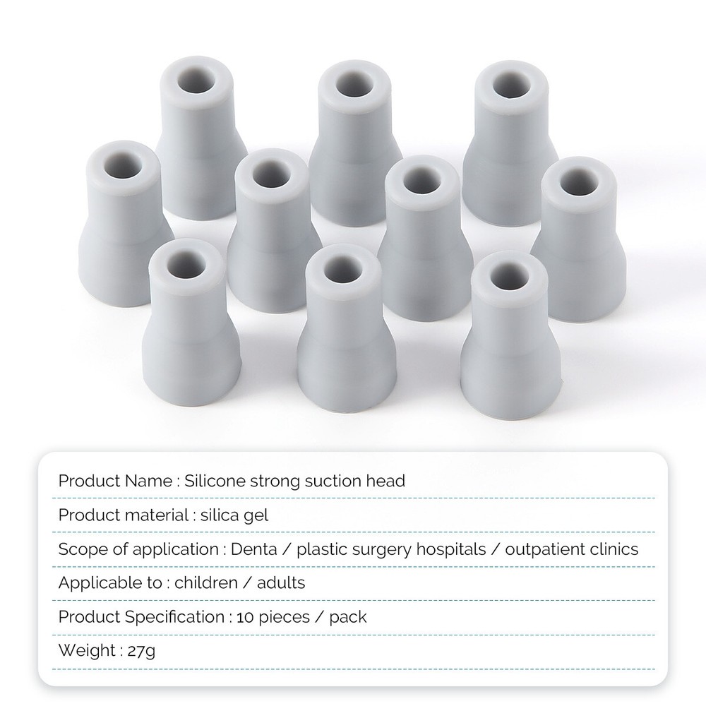 Dental Saliva Ejector Strong Suction Head Rubber Snap Tip Adapter Replacement