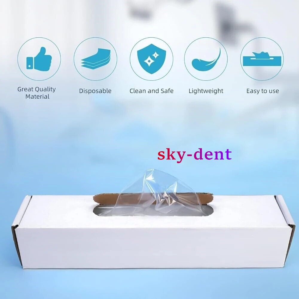 500pc Dental Plastic Digital X-Ray Sensor Covers Barrier Sleeves Protective Film