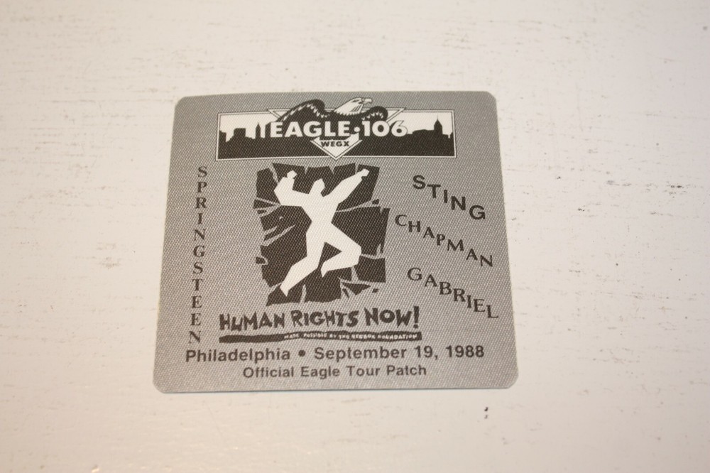 Human Rights Backstage Pass - Springsteen, Sting, Chapman, Gabriel