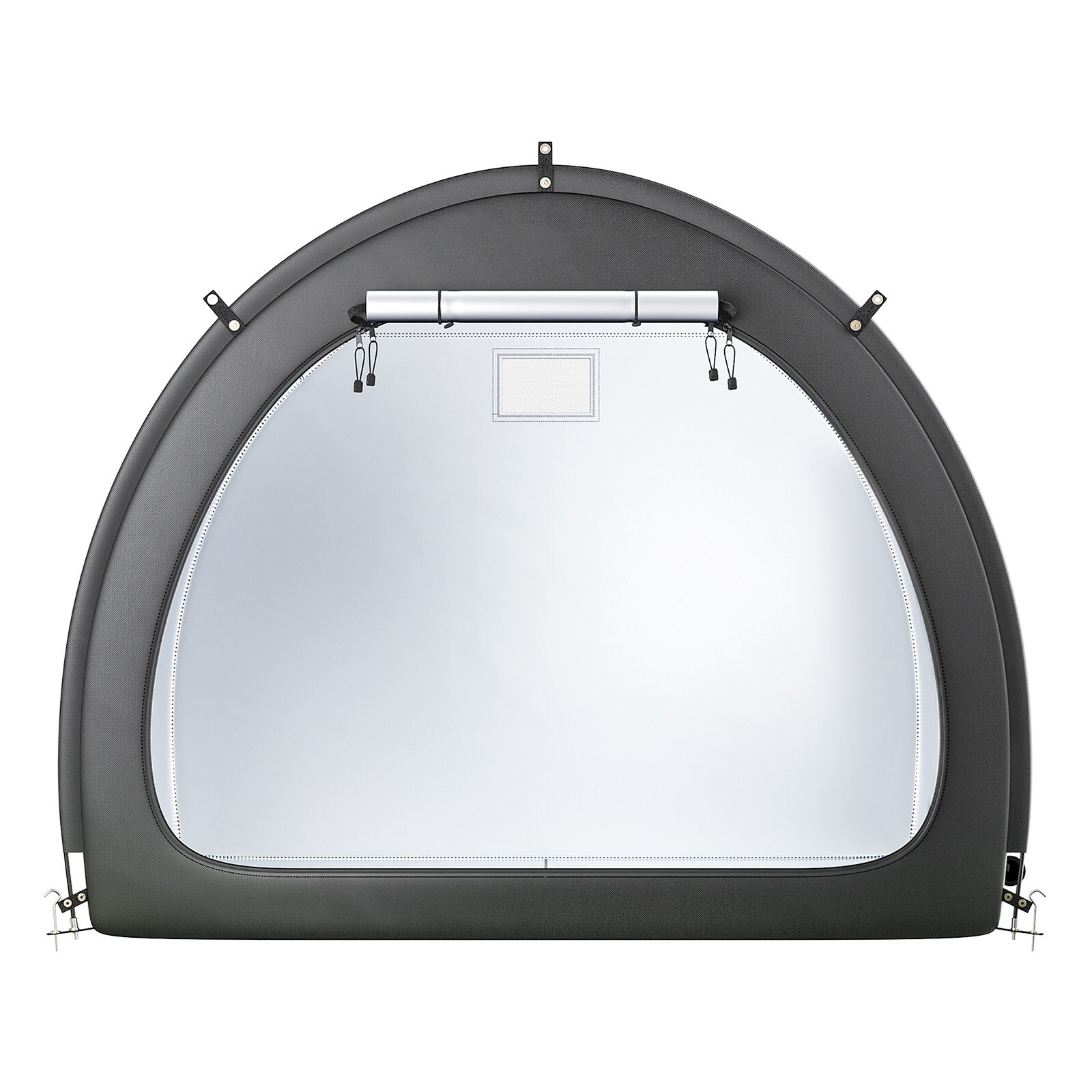 Outdoor Bike Storage Tent Fan-Shaped Dual-Door Bike Tent Shed for 4 to 5 Bikes