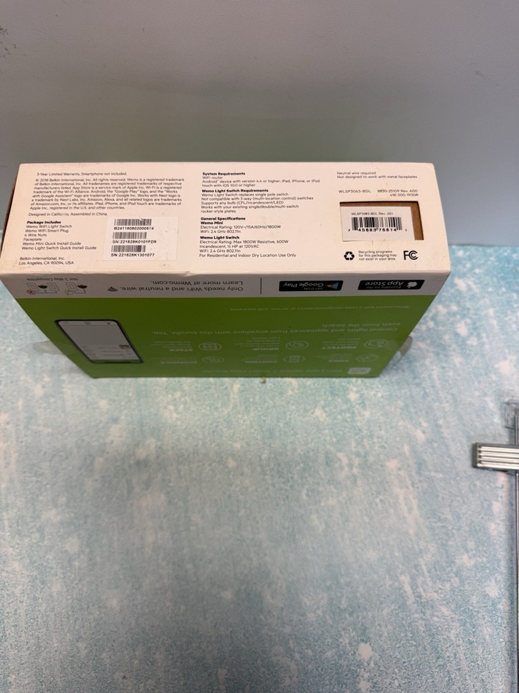 Belkin WeMo WiFi Light Switch + Smart Plug Bundle, Voice Control WLSP3063-BDL