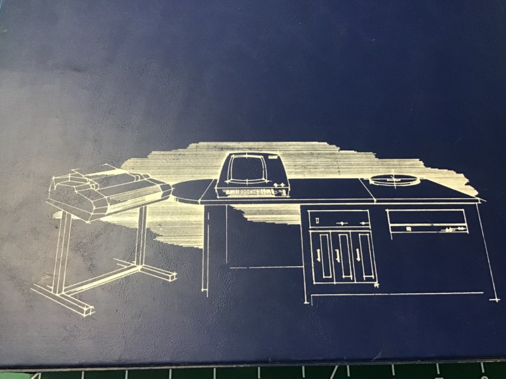 WANG 3-Ring Binder. WANG Computers / WANG Labs. Hard cover 3-ring BINDER.