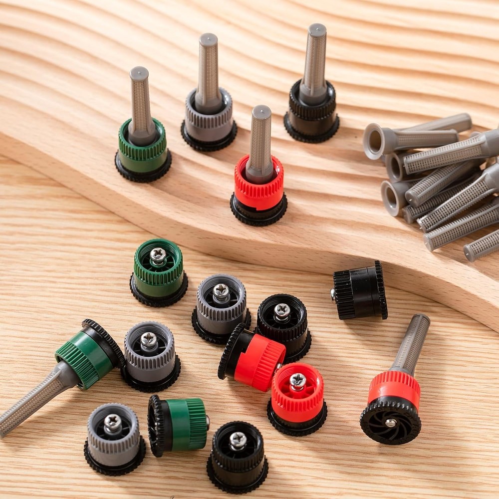 16 Pcs Adjustable Variable Arc Sprinkler Heads for Efficient Lawn Watering