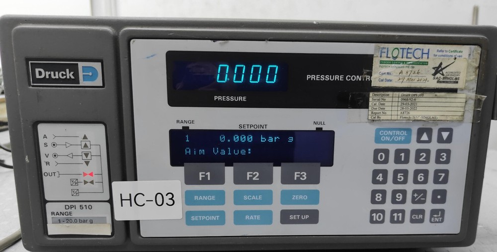 Druck DPI 510 Pressure Controller Calibrator, HC#03