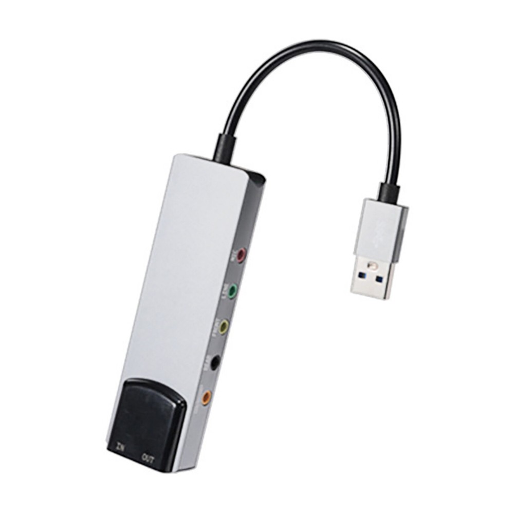 New Aluminum AlloyUSB Optical Fiber SPDIF Card Computer External Multi-FunctionB