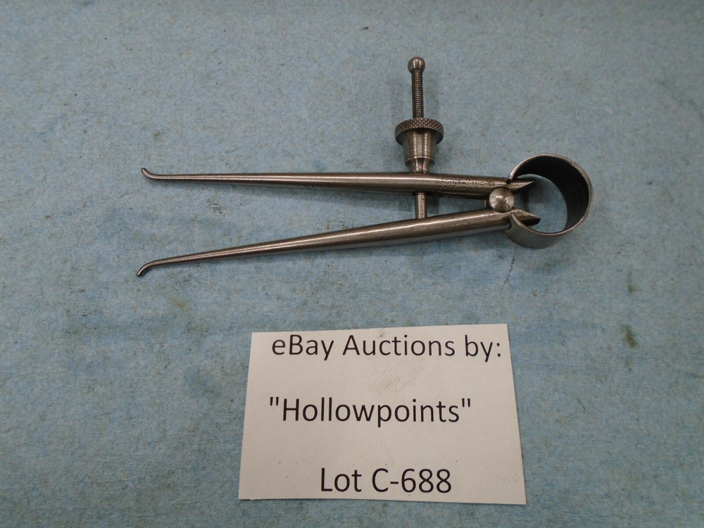 Lufkin 142 ToolMakers 3" Inside Caliper Round Leg Solid Nut C688