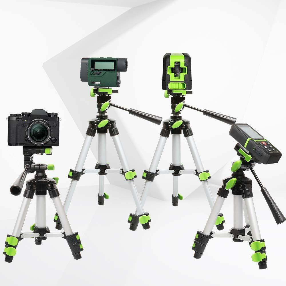 Huepar Lightweight Adjustable Tripod Portable for Self Leveling Cross Line Laser