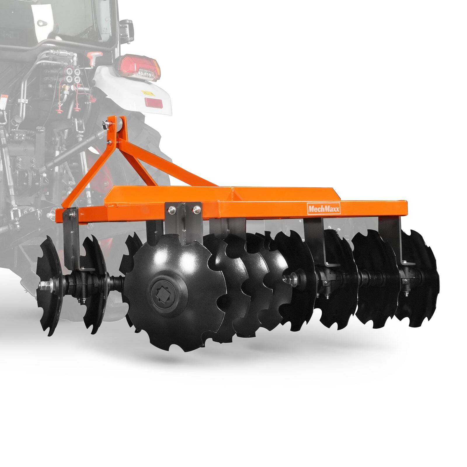 MechMaxx 3 Point Hitch 60" Notched Disc Harrow Plow Tractor Attachments, DH60