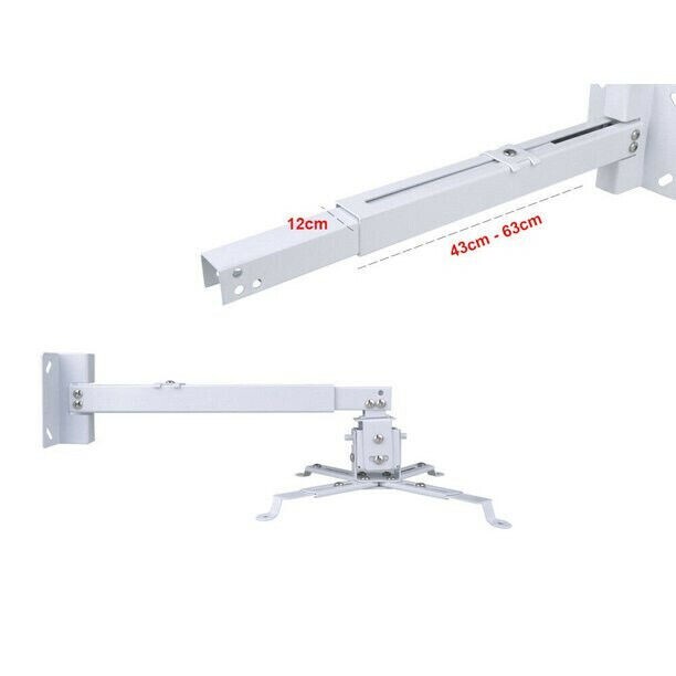 Universal 2 Way Ceiling & Wall Projector Mount; Angle Adjustment; Extendable