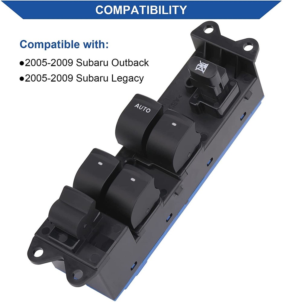 Main Window Control Switch Button for 2005-2009 Subaru Outback Legacy 83071AG05A