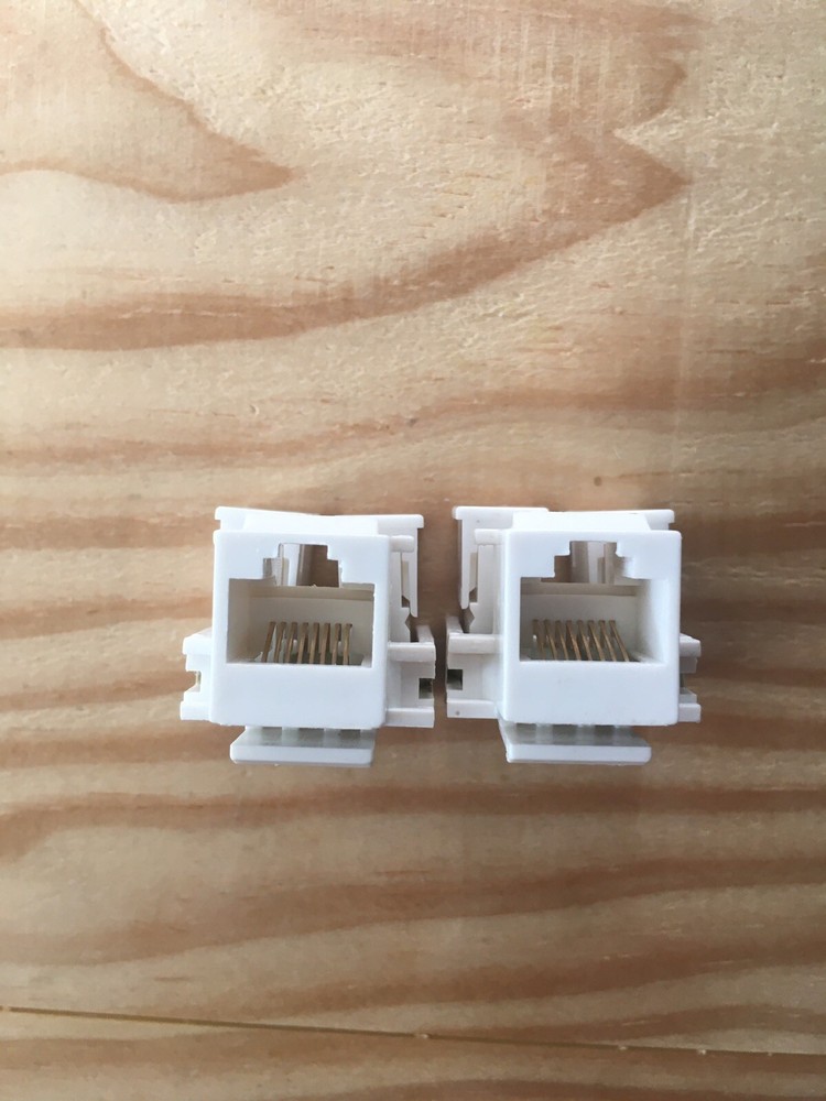 2Pcs Enhanced CAT 5 Ethernet Cable Jack US Shipping