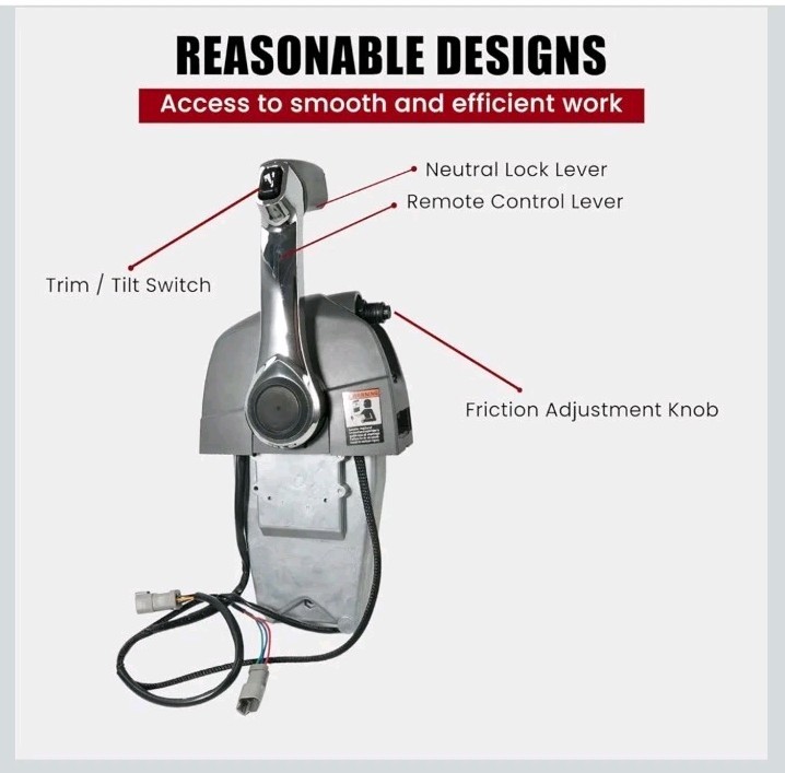 5006186 Outboard Remote Throttle Control Console Top Mount for...