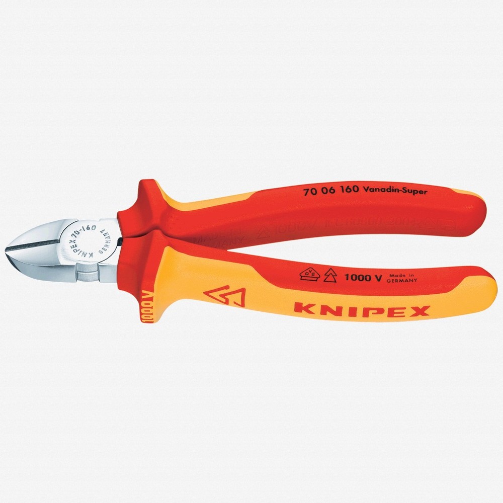 Knipex 5.5" Diagonal Cutters - Insulated