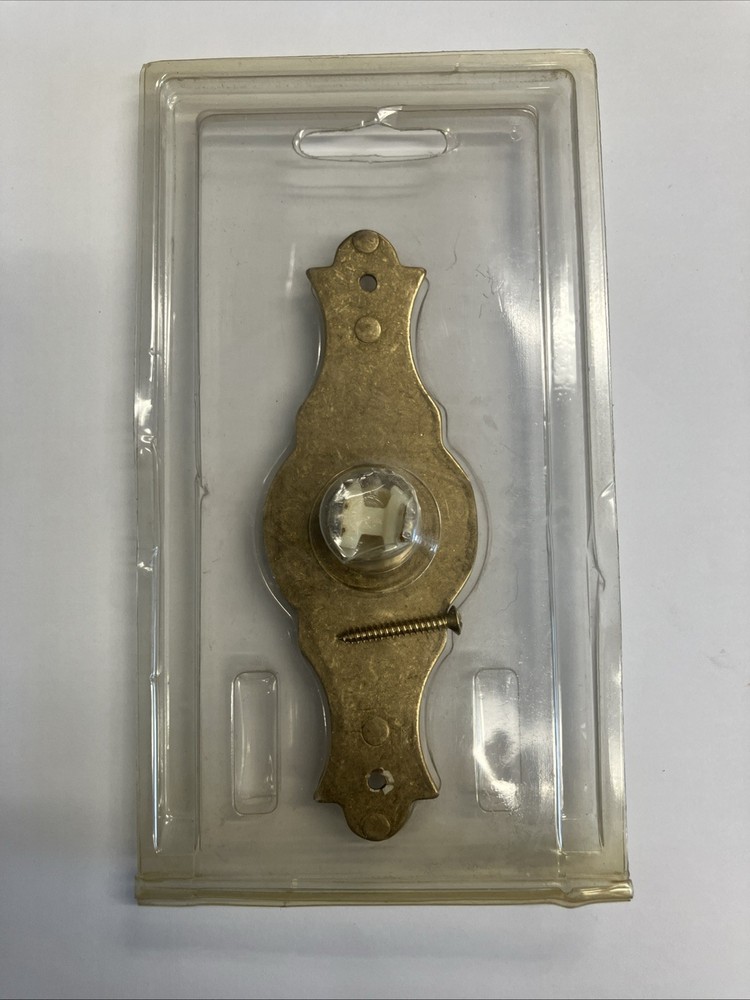 NUTONE PB-26LPB LIGHTED DOORBELL BUTTON SOLID BRASS POLISHED FINISH