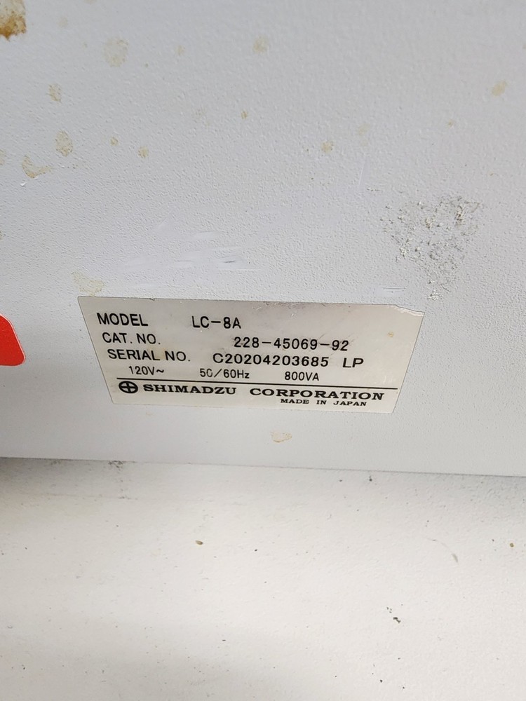 Shimadzu LC-8A Preparative Liquid Chromatography Pump Powers On