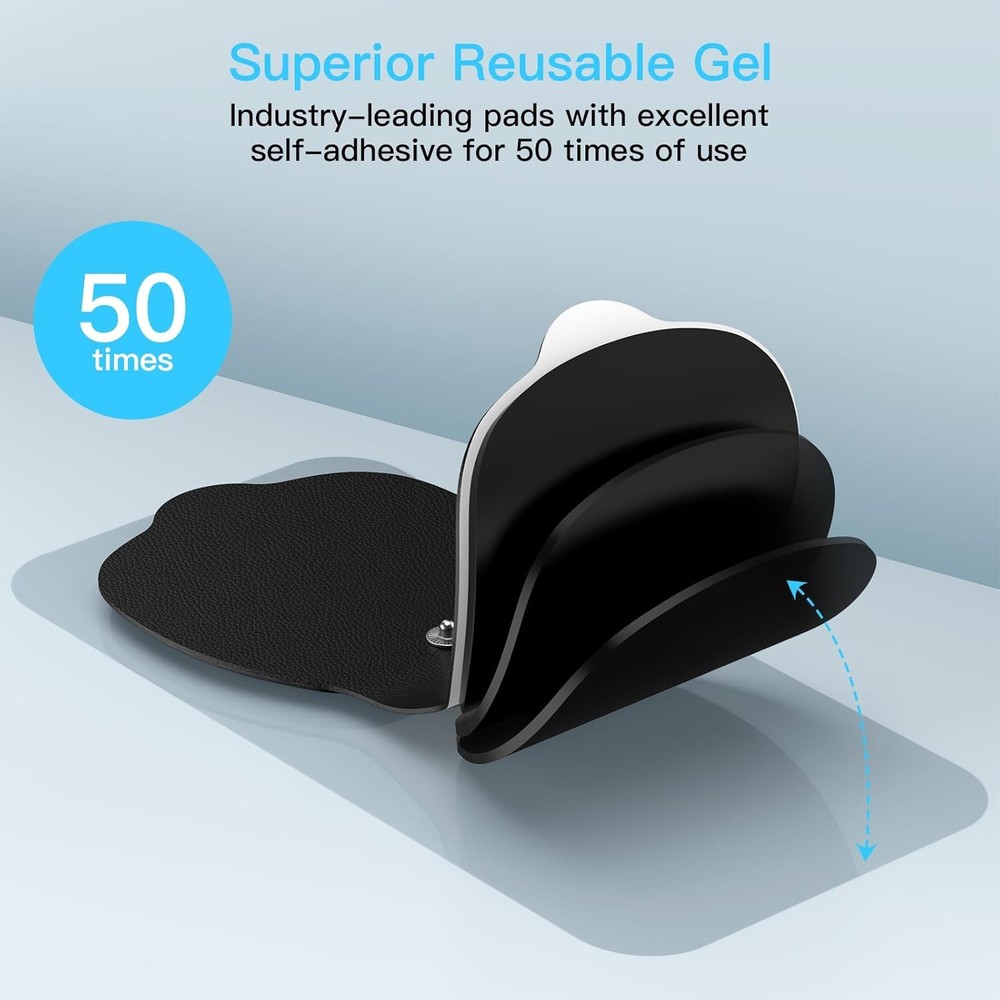 Tens Unit Wireless Electrode Pads, Replacement Pads with Black