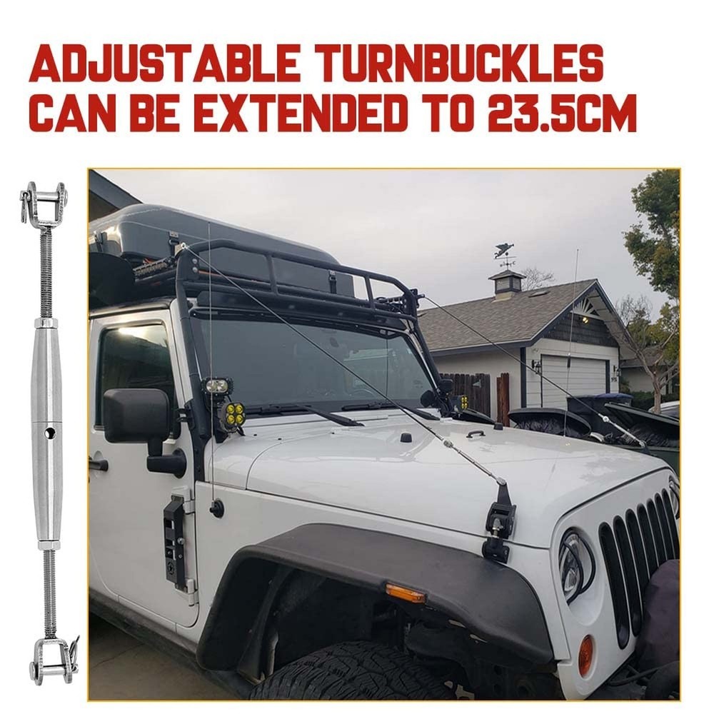 JK Limb Riser Adjustable Limb Risers Kit Through the Jungle Protector Obstacl...