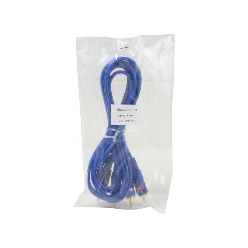 Stinger SSIB6 6Ft RCA Cable Blue Select
