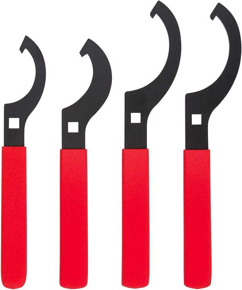 Universal Coilover Adjustment Spanner Wrench Set, 4 Pc. Tool Kit for Suspension