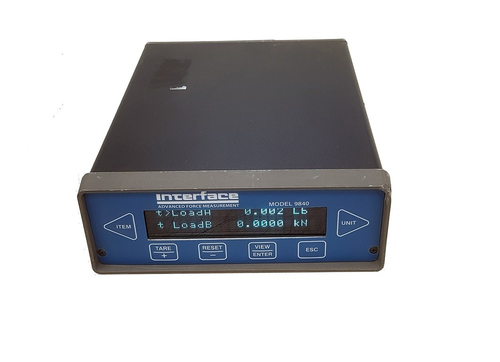 Interface 9840 Calibration Grade Multi Channel Load Cell Indicator w/ 2 Line LCD