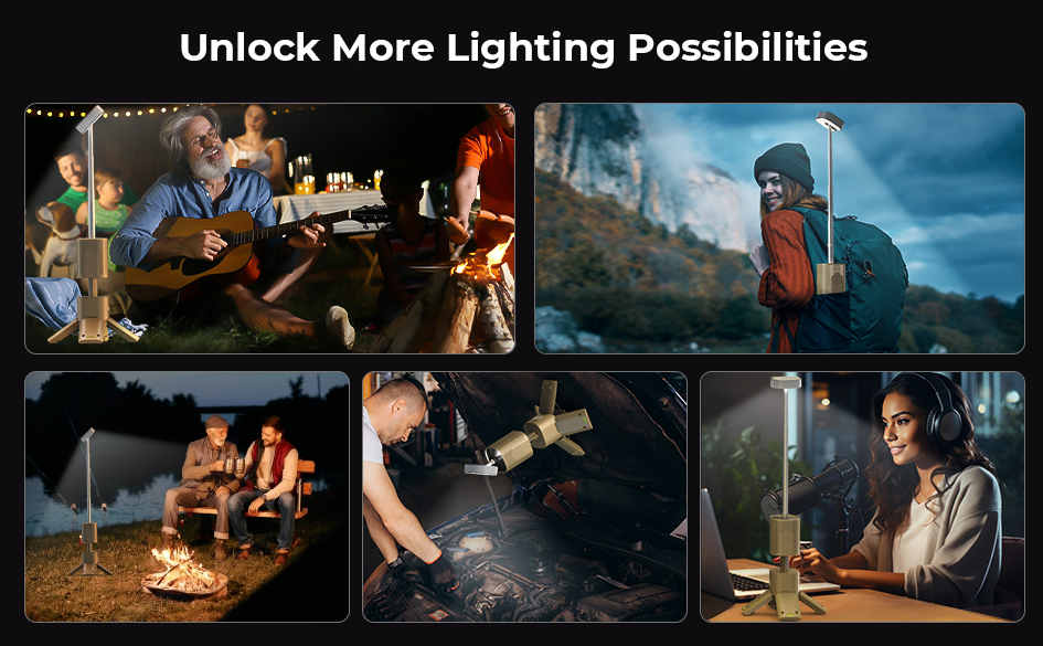 Rechargeable Camping Lantern with Bluetooth Speaker, camping lights