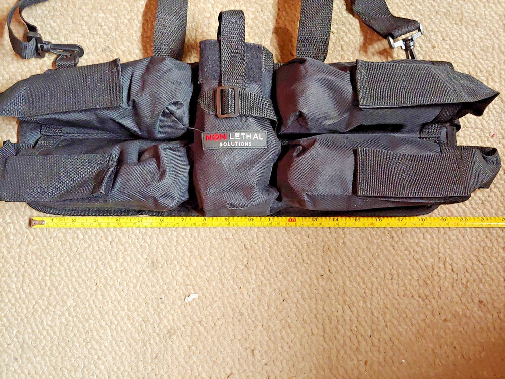 Non Lethal Solutions 5 Pocket Paintball Harness Pod Pack Adjustable Vest