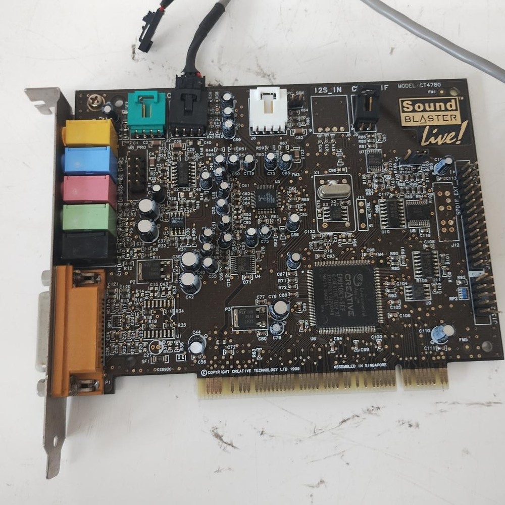 Creative Sound Blaster Live! Multi-Function Audio Expansion Card Black Untested