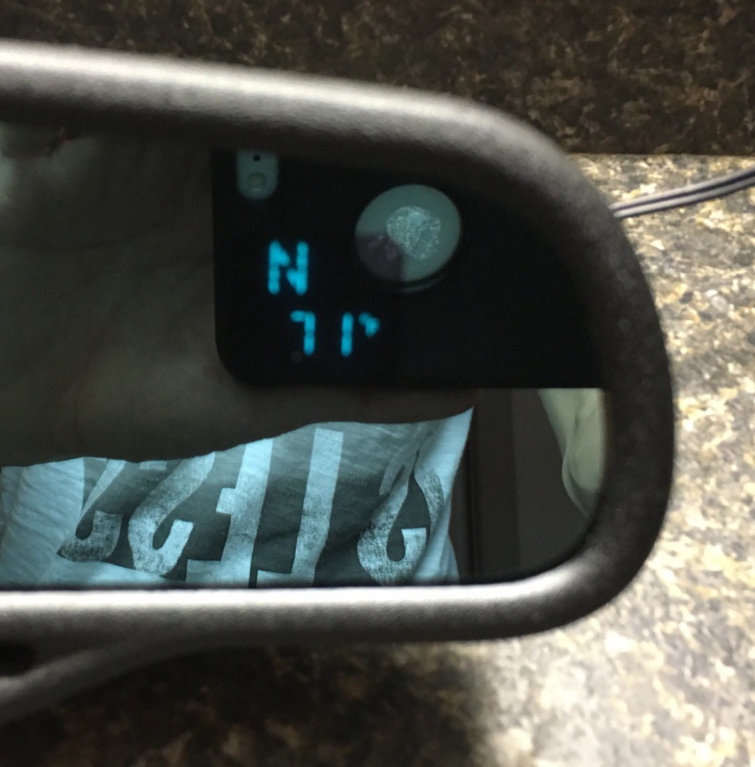 03-06 Silverado Sierra Compass Temp Auto Dim Inside Rear View Mirror w/o OnStar