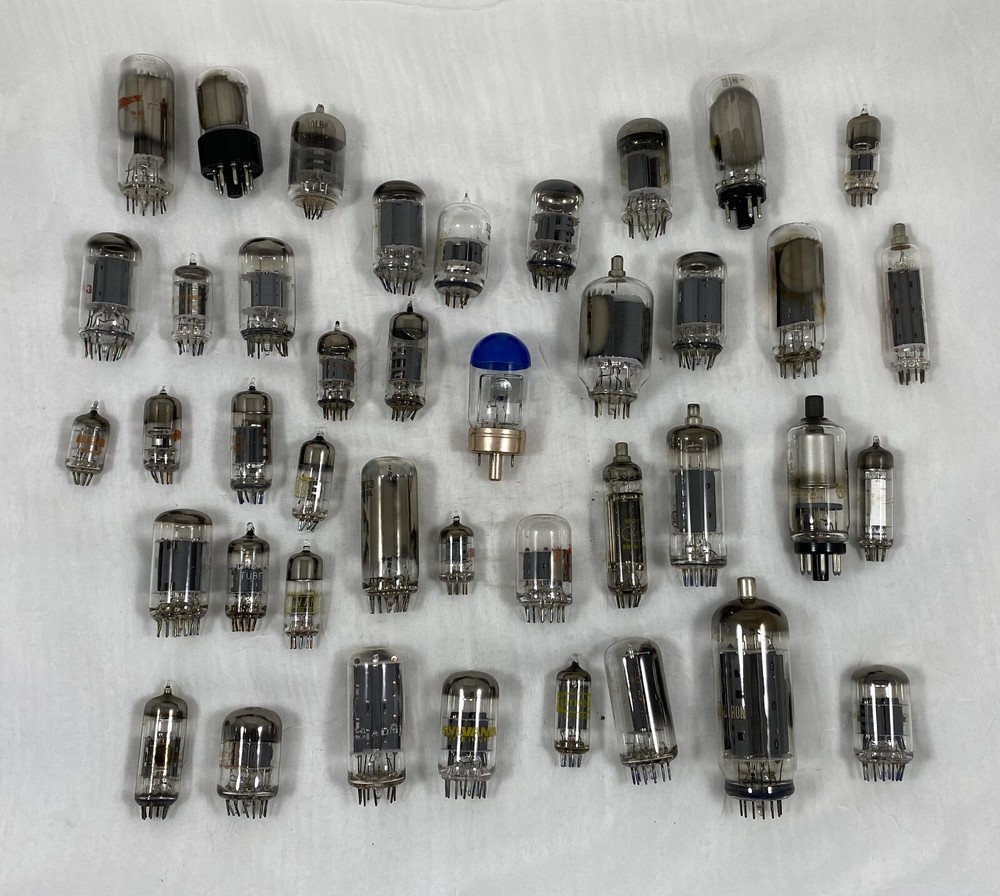 (40) ELECTRONIC TUBES, UNTESTED, SYLVANIA, GE, ZENITH, RCA, ETC
